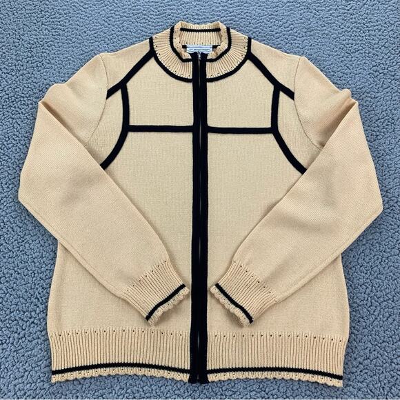 St. John Sport Women's Wool Blend Zip Up Cardigan  -   Size:   M - Picture 1 of 13